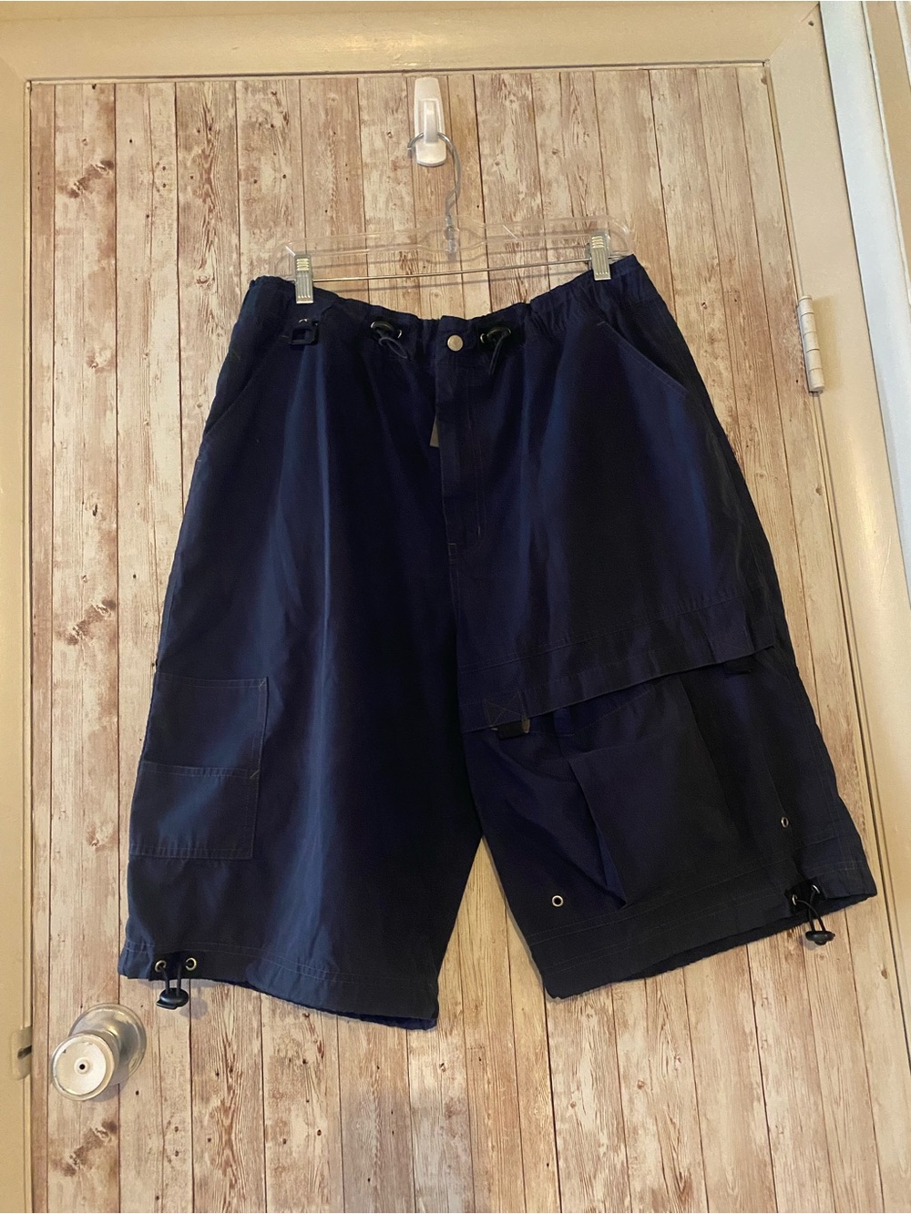 Raider Jeans Co Men's Blue Cargo Shorts Size XL Vintage Y2K baggy surf skater